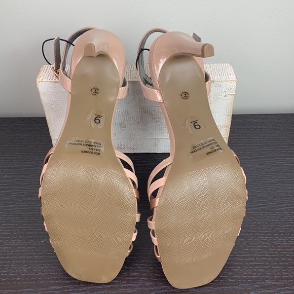 Worthington Boomer Buckle Open Toe Nougat Multi Heel Size 9 - Picture 5 of 8